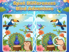 Spot Differences Bird Adventure เกมออนไลน์