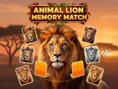 Animal Lion Memory Match เกมออนไลน์
