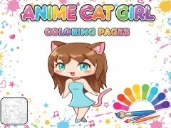 Anime Cat Girl Coloring Pages เกมออนไลน์