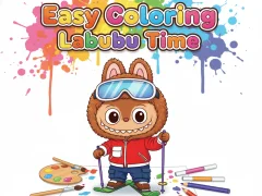 Easy Coloring Labubu Time เกมออนไลน์