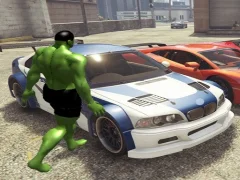 Chained Car vs Hulk เกมออนไลน์