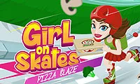 Girl on Skates Pizza Mania เกมออนไลน์