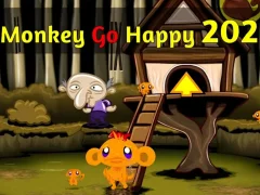 Monkey Go Happy Stage 202 เกมออนไลน์