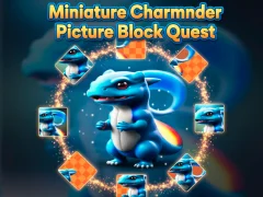 Miniature Charmander Picture Block Quest เกมออนไลน์
