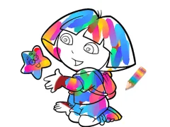 Jungle Girl: Coloring Pages เกมออนไลน์