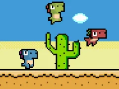 Pixel Dino Run เกมออนไลน์
