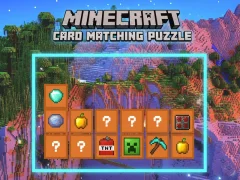 Minecraft Card Matching Puzzle เกมออนไลน์