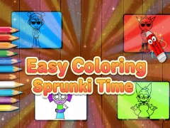 Easy Coloring Sprunki Time เกมออนไลน์