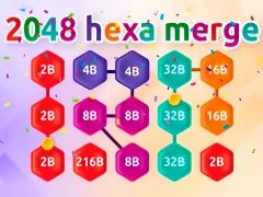 2048 Hex Chain Merge เกมออนไลน์