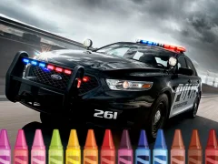 Police Cars Coloring เกมออนไลน์