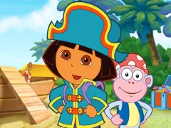 Dora The explorer Dora's Pirate Boat Treasure Hunt เกมออนไลน์