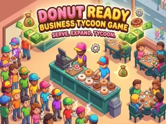 Donut Ready Business Tycoon Game เกมออนไลน์