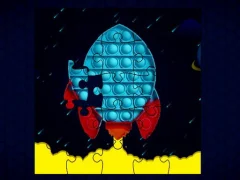 Pop It Rockets In Space Jigsaw เกมออนไลน์