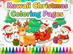 Kawaii Christmas Coloring Pages เกมออนไลน์