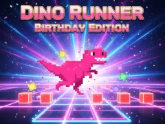 Dino Runner Birthday Edition เกมออนไลน์