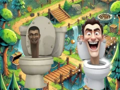 Skibidi Toilet Cross The Road เกมออนไลน์
