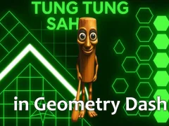 Tung Tung Sahur in Geometry Dash เกมออนไลน์