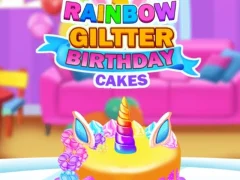 Rainbow Glitter Birthday Cakes เกมออนไลน์