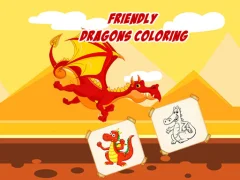 Friendly Dragons Coloring เกมออนไลน์