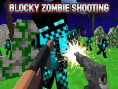 Blocky Zombie Shooting เกมออนไลน์