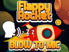 Flappy Rocket Playing with Blowing to Mic เกมออนไลน์