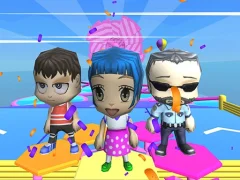 Fall Guys And Girls Chibi Race Knockdown Multiplay เกมออนไลน์