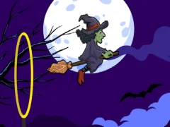 Flying witch halloween เกมออนไลน์