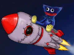 Huggy Wuggy in space เกมออนไลน์