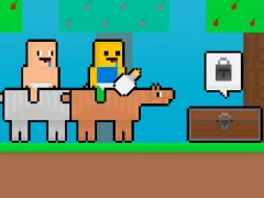 Baby Noob vs Baby Obby Horse เกมออนไลน์