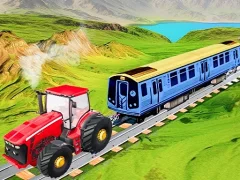 Chain Tractor Train Towing Game 3D เกมออนไลน์