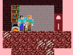 Alex and Steve Nether เกมออนไลน์