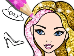 Fashion Coloring Book Glitter เกมออนไลน์