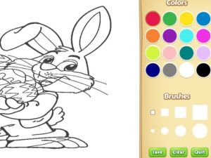 สมุดระบายสีกระต่ายอีสเตอร์สำหรับเด็ก เกมออนไลน์