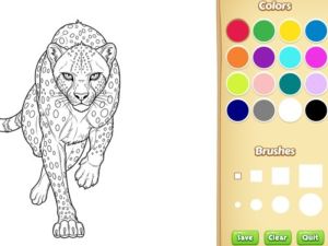 สมุดระบายสีสัตว์ป่า เกมออนไลน์