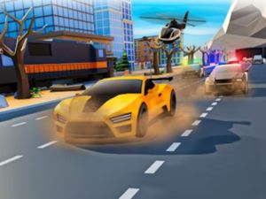รถตำรวจไล่ล่าซิกแซก Escape 3D เกมออนไลน์