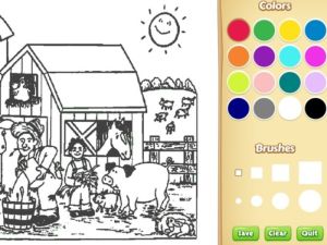 สมุดระบายสีฟาร์มสำหรับเด็ก เกมออนไลน์