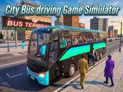 City Bus driving Game Simulator เกมออนไลน์