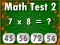 Math Test 2 เกมออนไลน์