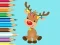 Coloring Book: Cute Christmas Reindeer เกมออนไลน์
