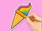 Coloring Book: Rainbow Ice Cream เกมออนไลน์