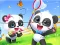 Jigsaw Puzzle: Baby Panda Spring Outing เกมออนไลน์