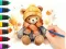Coloring Book: Autumn Bear เกมออนไลน์