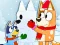 Jigsaw Puzzle: Bluey Christmas Snowman เกมออนไลน์