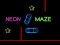 Neon Car Maze เกมออนไลน์