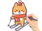 Coloring Book: Skiing Puppy เกมออนไลน์