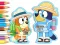 Coloring Book: Bluey Camping เกมออนไลน์