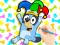 Coloring Book: Clown Bluey เกมออนไลน์