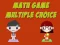 Math Game Multiple Choice เกมออนไลน์