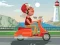 City Scooter Ride Coloring เกมออนไลน์