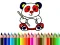 Back To School: Panda Coloring เกมออนไลน์